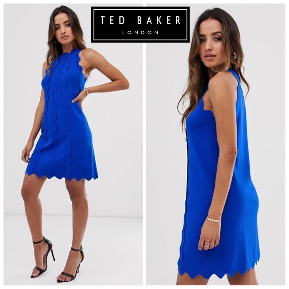 🆕Ted Baker Rianori Knitted Swing Wave Mini A-line